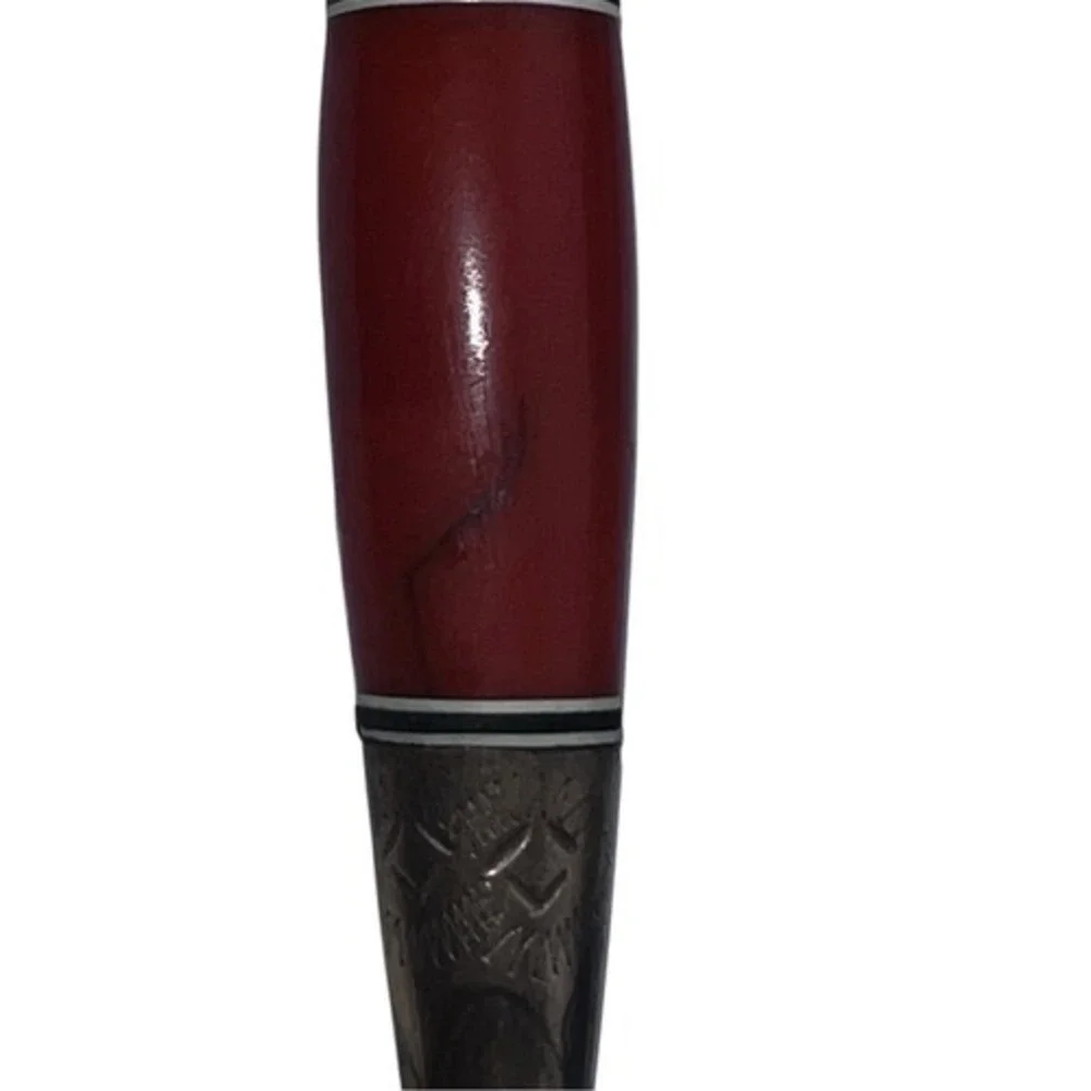 Vintage Iisakki Jarvenpaa Finnish Puukko Knife Horse Head Pommel Galalith Handle
